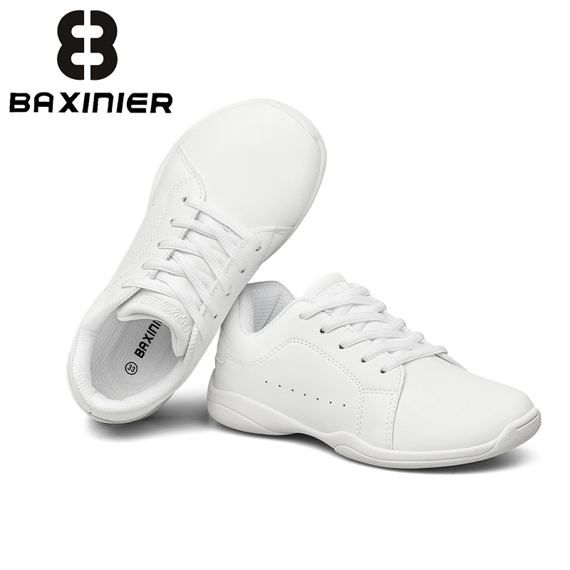 Sneaker Case - BAXINIER Weiße Cheerleading-Schuhe für Mädchen, Jungen