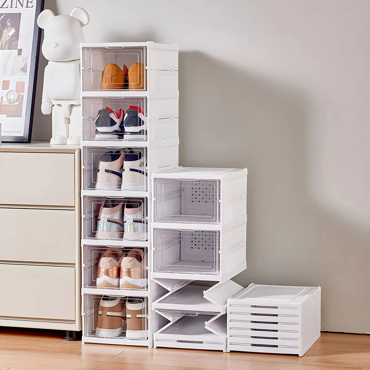 3/6 Schichten faltbare Schuhe  – Sneaker Case Bewertung und Preis